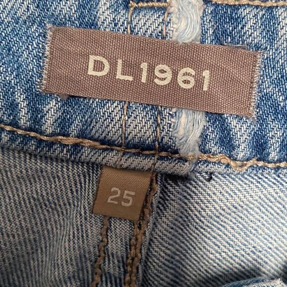 DL1961 Jerry High-Rise Vintage Straight Leg Jeans Cropped Denim Women’s Size 25 - Picture 10 of 12